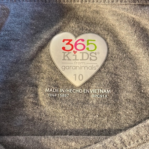 Girls unicorn long sleeve shirt size 10 gray - Picture 2 of 2